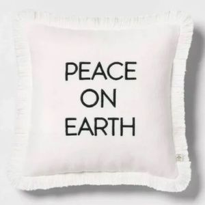 Hearth & Hand "Peace on Earth" Pillow